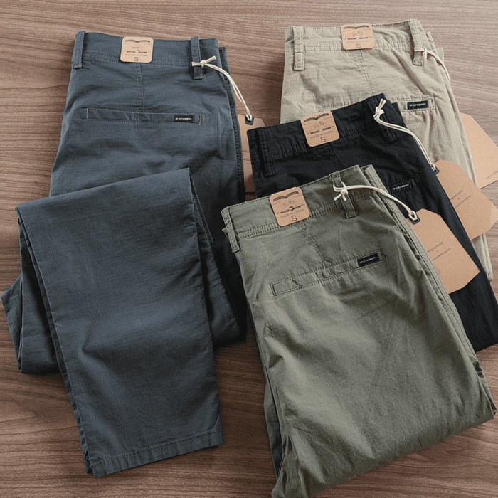 (COMPRE 1 LEVE 4) - Calça Reta Masculina em Sarja