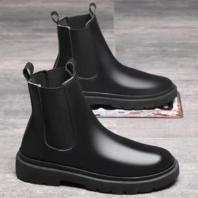 Bota Masculina Chelsea de Couro